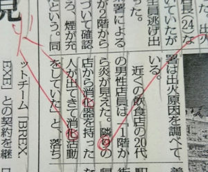 「消火器」と「消化器」